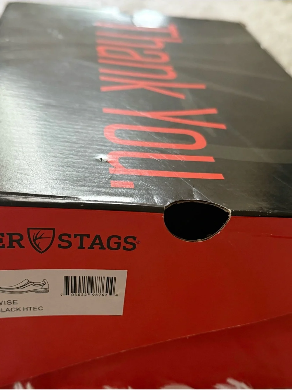Deer Stags Boys Dress Shoes Black 